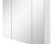 Wall Mounted Mirror Cabinet - White