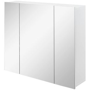 Wall Mounted Mirror Cabinet - White