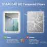 600x800 mm Gold-Bathroom-Mirror-with-LED-Lights, LED-Bathroom-Mirror-Wall-Mounted with Bluetooth, Anti-fog, 3 Colours Dimmable, Memory Function, IP44, Tempered Glass, Horizontal/Vertical Image 7