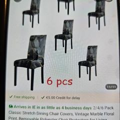 Chair Covers x6 Brand New