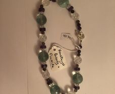 Amethyst quartz & Fluorite necklace