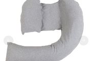 Dream Genie Pregnancy Support Pillow and Mamas and Papas Nursing Pillow Oatmeal Marl colour