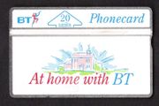 1991 United Kingdom 20 unit British Telecom At home with BT (Landis &amp; Gyr) Phone card. While not certain I believe the card is unused