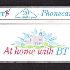 1991 United Kingdom 20 unit British Telecom At home with BT (Landis & Gyr) Phone card. While not certain I believe the card is unused