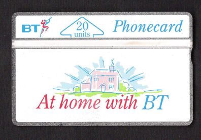 1991 United Kingdom 20 unit British Telecom At home with BT (Landis & Gyr) Phone card. While not certain I believe the card is unused
