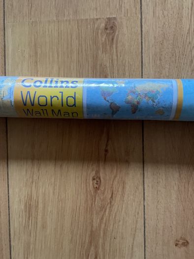 Collins World Wall Map102x138cm Brand New