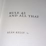 Special Postal Offer Rule 42 & all that Sean Kelly The Autobiography Image 4