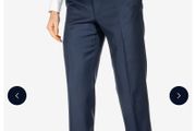 BNWOT Canali Navy Blue Wool Trousers Size EU 50 UK 34R  Louis Copeland