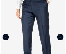 BNWOT Canali Navy Blue Wool Trousers Size EU 50 UK 34R  Louis Copeland