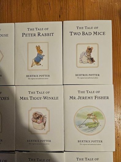 The World Of Peter Rabbit Box One By Beatrix Potter. 12 beautifully illustrated books in Beautiful Illustrated Carring Case. All In Very Good Condition.  See Photos For Same.