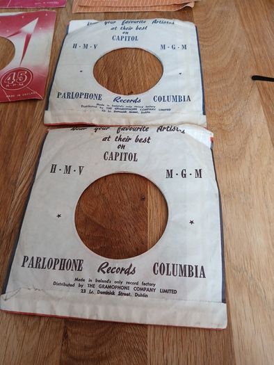 Vintage 7" Record sleeves