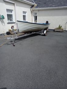 17ft boat +trailer+7.5 outboard