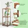 NEW SALE | Wood Plant Stand Indoor, 3 Tier Tall Plant Shelf Flower Pot Stands Display Rack Holder Outdoor Image 3