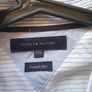 Tommy hilfiger 2007 long sleeve shirt size xxl white blue/pin pit to pit 25" like new Image 9