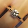 Swarovski Zirconia Petite Solitaire Silver Ring Image 3