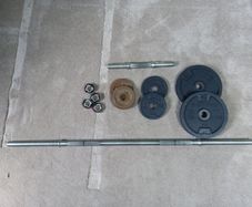 Barbell and weights set