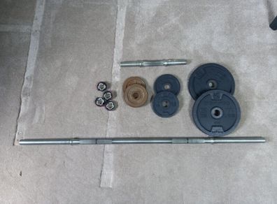 Barbell and weights set