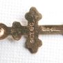 9K Yellow Gold 375 small Cross Crucifix Charm Necklace Pendant 0,17g Image 7