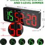 PELLOR Gym Timer - LED Interval Training Timer with Remote Control Image 2