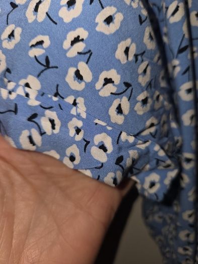 Ladies blue floral summer dress uk 8