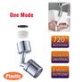 Rotation Faucet Sprayer Head Dual Effluent Washbasin Kitchen Robot Arm Extension Faucets Image 2