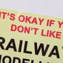 Model railway tin sign novelty railway tin metal sign Image 3