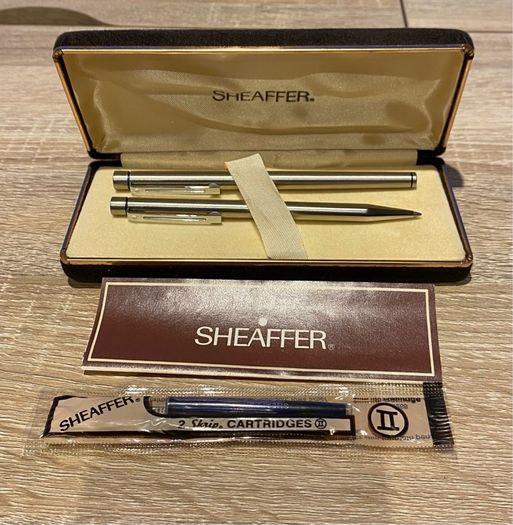 Vintage Sheaffer Targa Slim Pen Set (2)