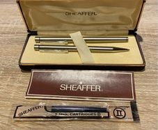 Vintage Sheaffer Targa Slim Pen Set (2)