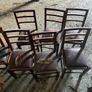 6 Teak dining chairs Image 3