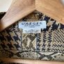 Vintage JAEGER 100% Silk Patchwork Blouse Houndstooth & Snakeskin Print L Image 4