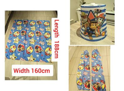 Pow Patrol 2x curtains and lamp shade