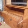 tv unit. Solid Mexican pine. Storage unit. Glass cabinet Image 5