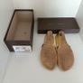 PIED A TERRE Gold Leather Wedge Sandals EU 40/41 and Original Box Image 6