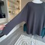 Ladies Long Sleeved Charcoal Grey Pleated Top from Autograph Image 9