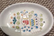 Loddo Dorgali Hand Made trinket - plate with lapwing decoration- as new