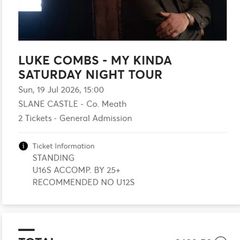 2 Luke Combs tickets