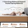 Single Mattress 3FT Memory Foam Mattress, 7-Zone Pocket Sprung Single Bed Mattress Image 5