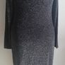 H&M MAMA Glittery Maternity Dress Black Sparkly New With Tags Lined Long Sleeves CAN POST Image 5