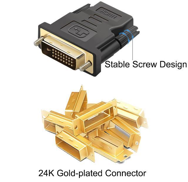DVI male to HDMI female converter adapter