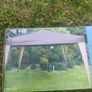 Pop up folding gazebo(broken needs repair)+side walls set of 2 Image 3