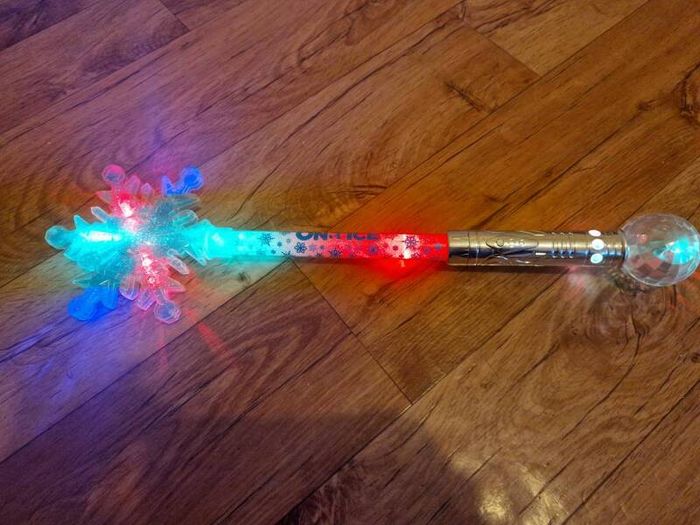 Frozen glowing wand