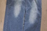 Long denim skirt
