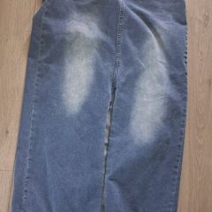 Long denim skirt