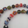 Antique Venetian Style MulitColor Mix Glass & Old Face Glass Pendant Necklace Image 7