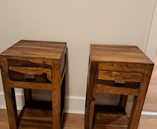 Wooden Bedside Locker x 2