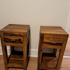Wooden Bedside Locker x 2