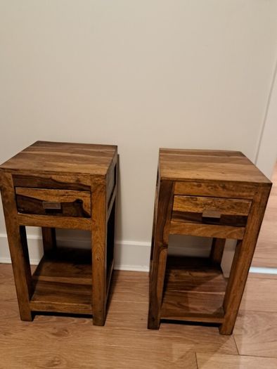 Wooden Bedside Locker x 2