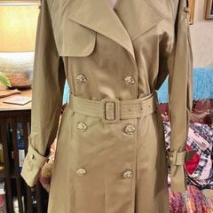 BAPY By A Bathing Ape Beige Trench Coat - Gold Star Buttons - Size S (14) see fit note