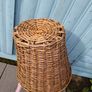Vintage Wicker Waste Basket Image 4