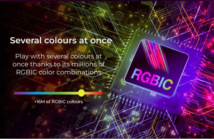 Smart LED ceiling light, RGBIC + CCT, iLink app